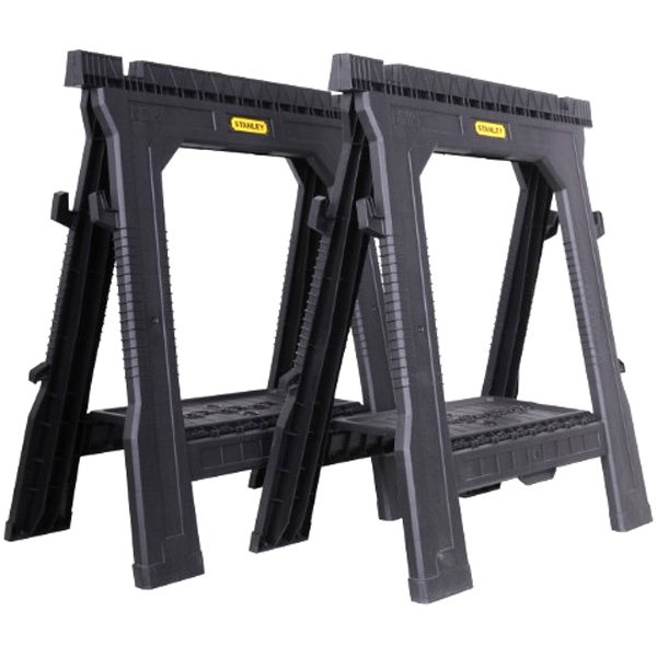 Stanley STST1-70713 Folding Sawhorse Twin Pack  Miles Tool 
