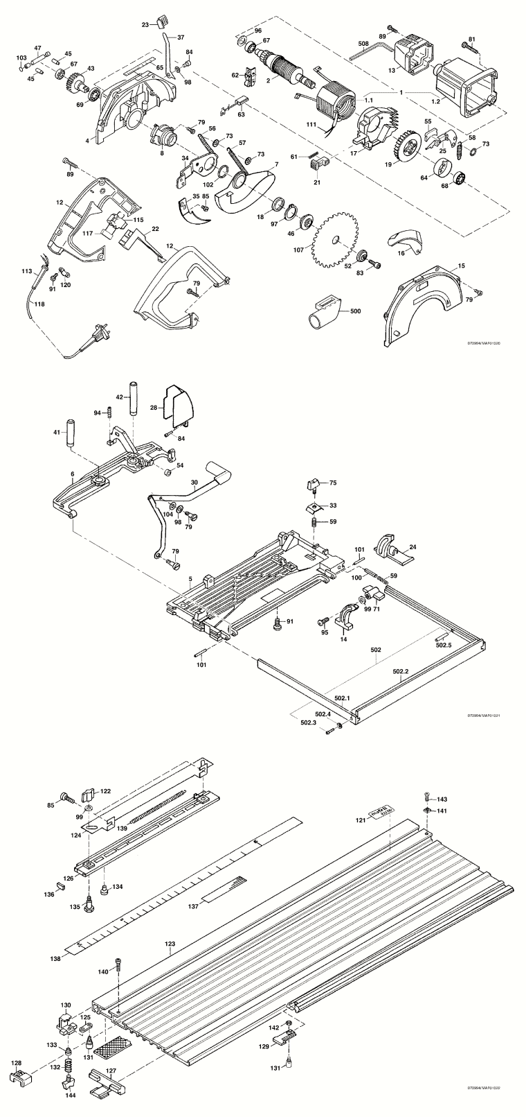 Mafell 913401 Cross-Cutting System KSS 330 Spare Parts