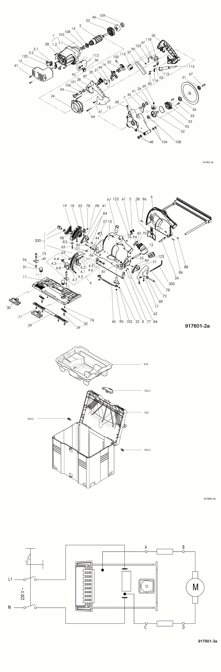 Mafell 917603 Plunge-Cut Saw MT 55 cc MaxiMAX in the T-MAX Spare Parts