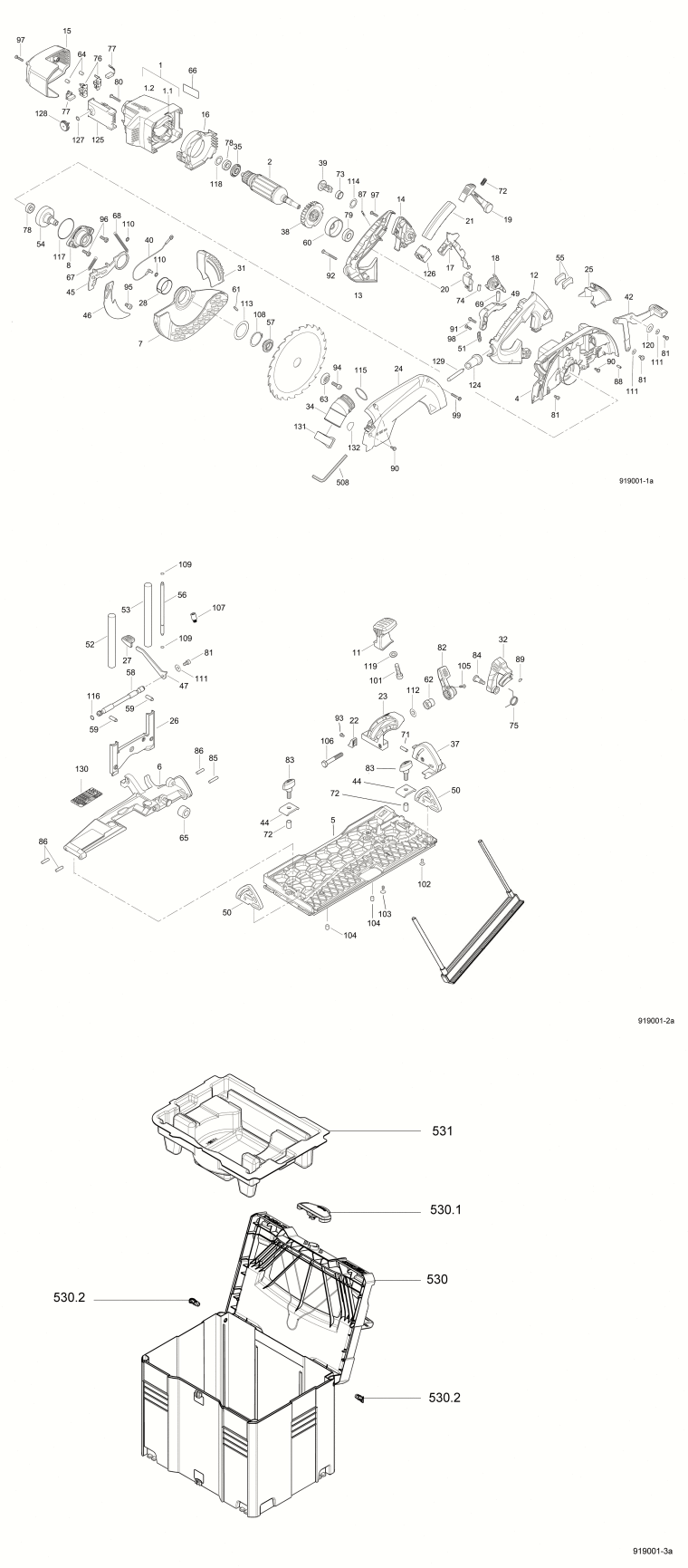 Mafell 919002 Portable Circular Saw K 65 cc in T-MAX Spare Parts