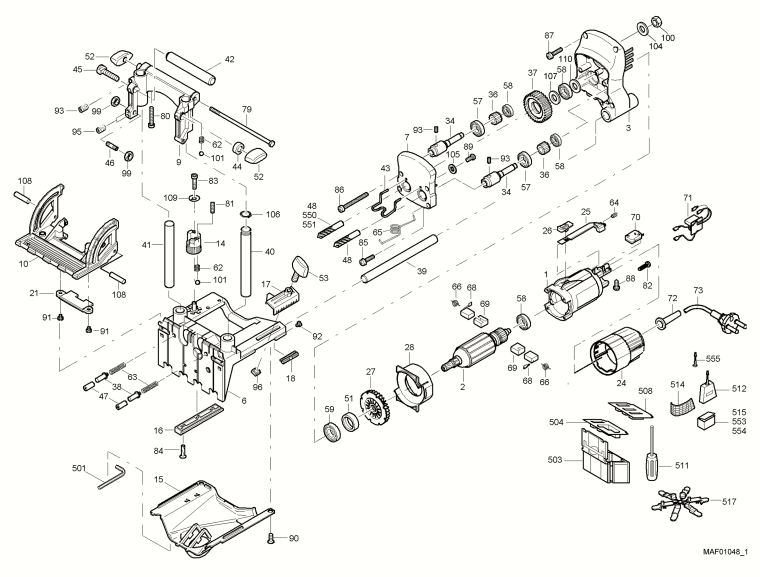 Mafell 916001 Duo-Dowel System DD40 G MidiMAX in MAFELL-MAX up to machine no. 785238 Spare Parts