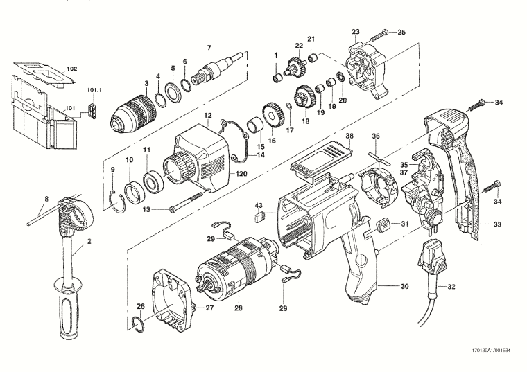 Mafell 917201 Drilling Machine HB 1 E in MAFELL-MAX Spare Parts