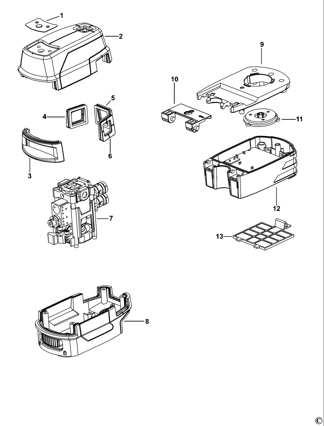 Stanley SLP3 Type 1 Spotline Laser Spare Parts