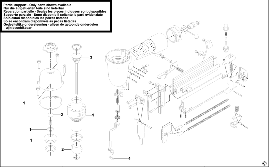 Stanley APC-2IN1 Type REV A Nailer Spare Parts
