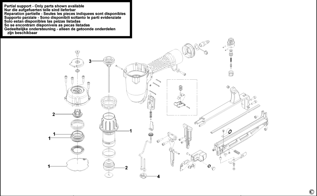 Stanley APC-FN Type REV B Nailer Spare Parts