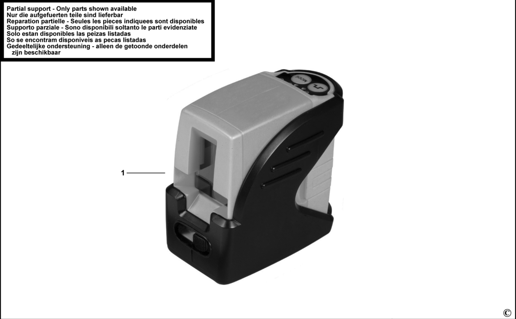 Stanley CL2XTi Type 1 Crossline Laser Spare Parts