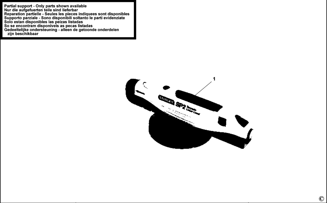 Stanley SP2 Type 1 Spotline Laser Spare Parts