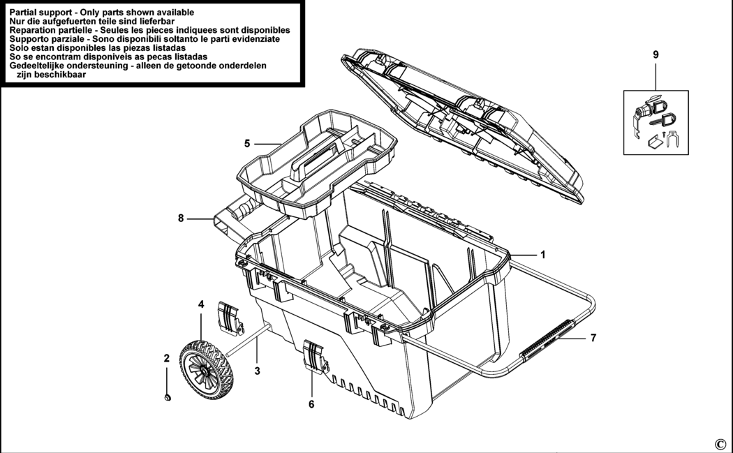 Stanley 1-94-850 Type 0 Workbox Spare Parts