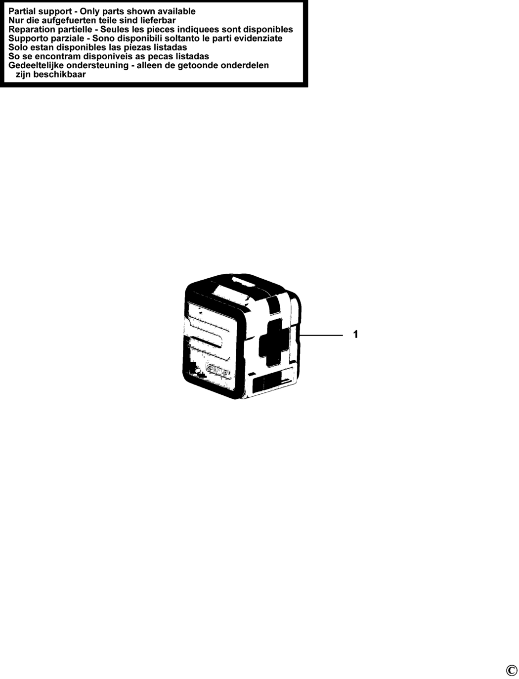 Stanley STHT1-77340 Type 1 Crossline Laser Spare Parts