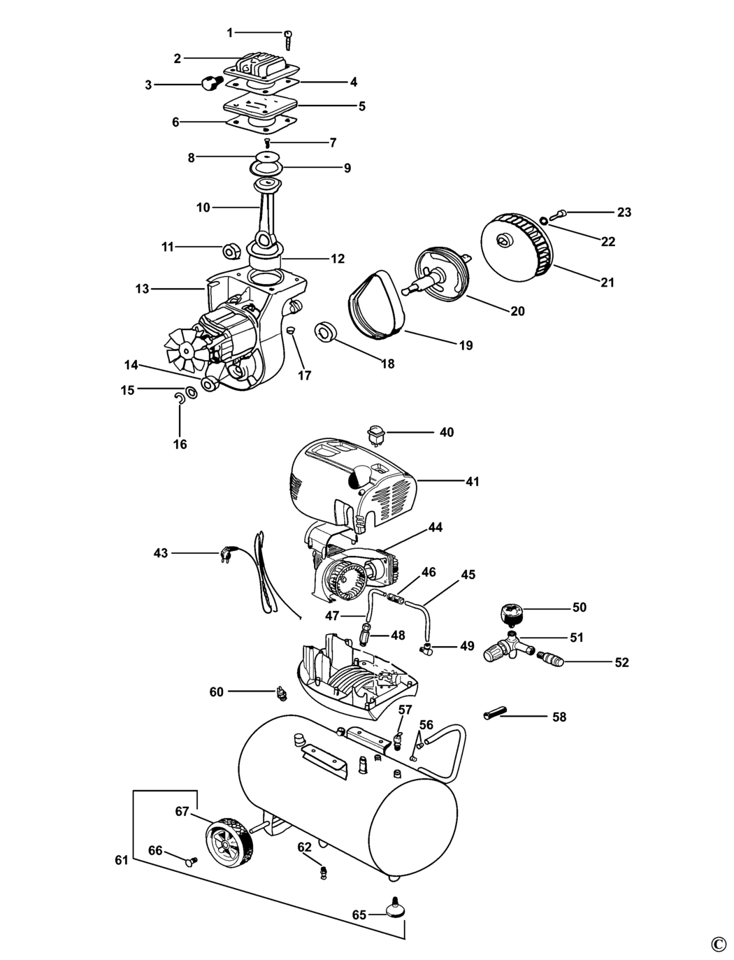 Stanley 8216035SCR011 Type Rev A Compressor Spare Parts