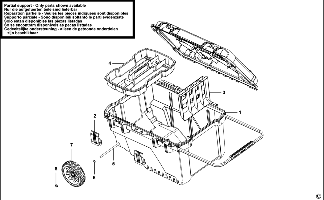 Stanley FMST1-73601 Type 1 Workbox Spare Parts