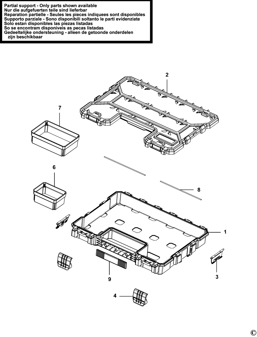 Stanley 1-97-517 Type 1 Organiser Spare Parts