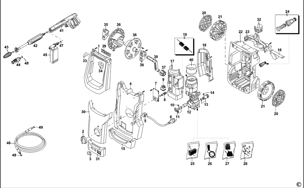 Stanley SXPW16E Type 1 Pressure Washer Spare Parts