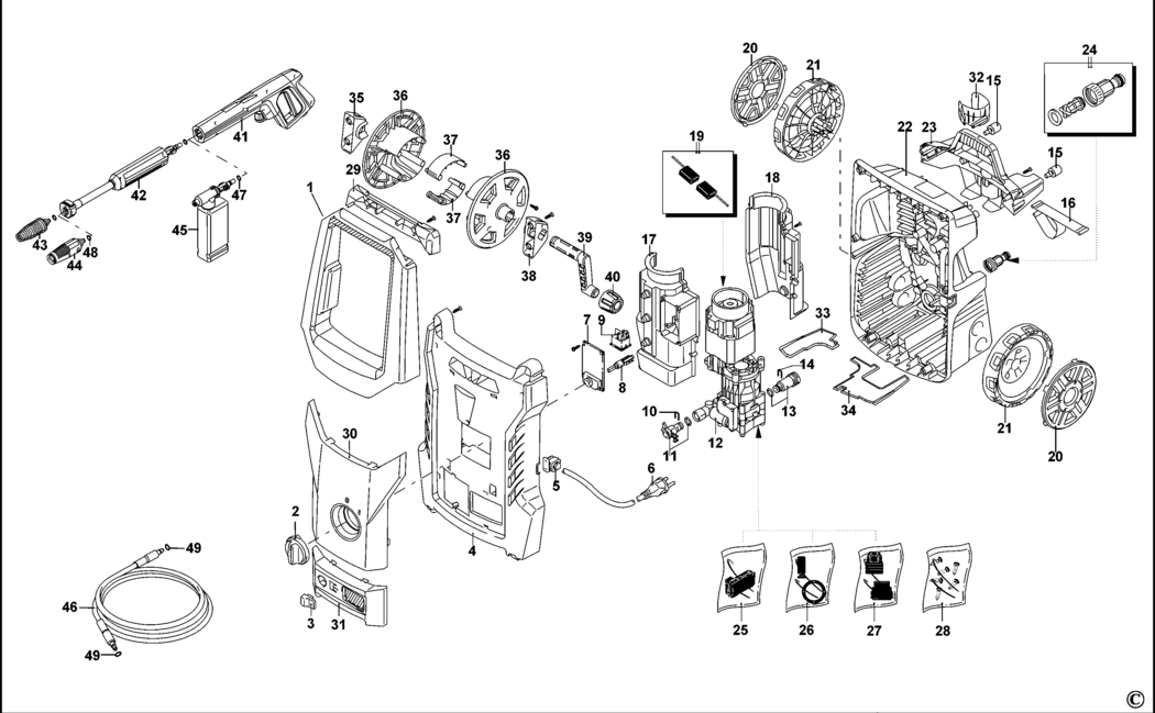 Stanley SXPW18E Type 1 Pressure Washer Spare Parts