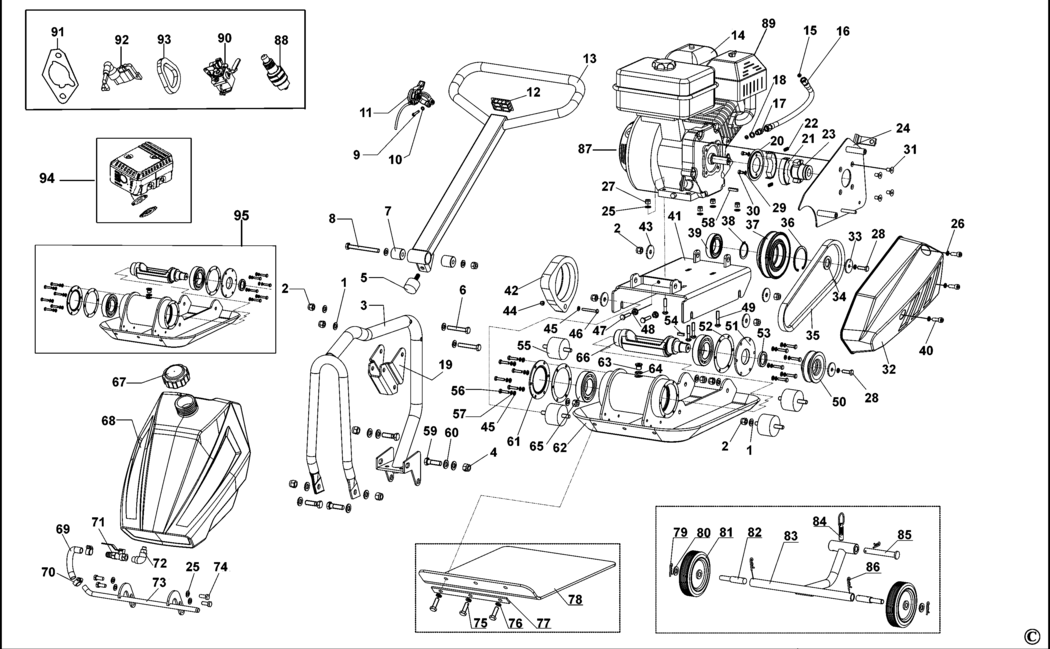 Stanley SGC-11000N Type 1 Compactor Spare Parts