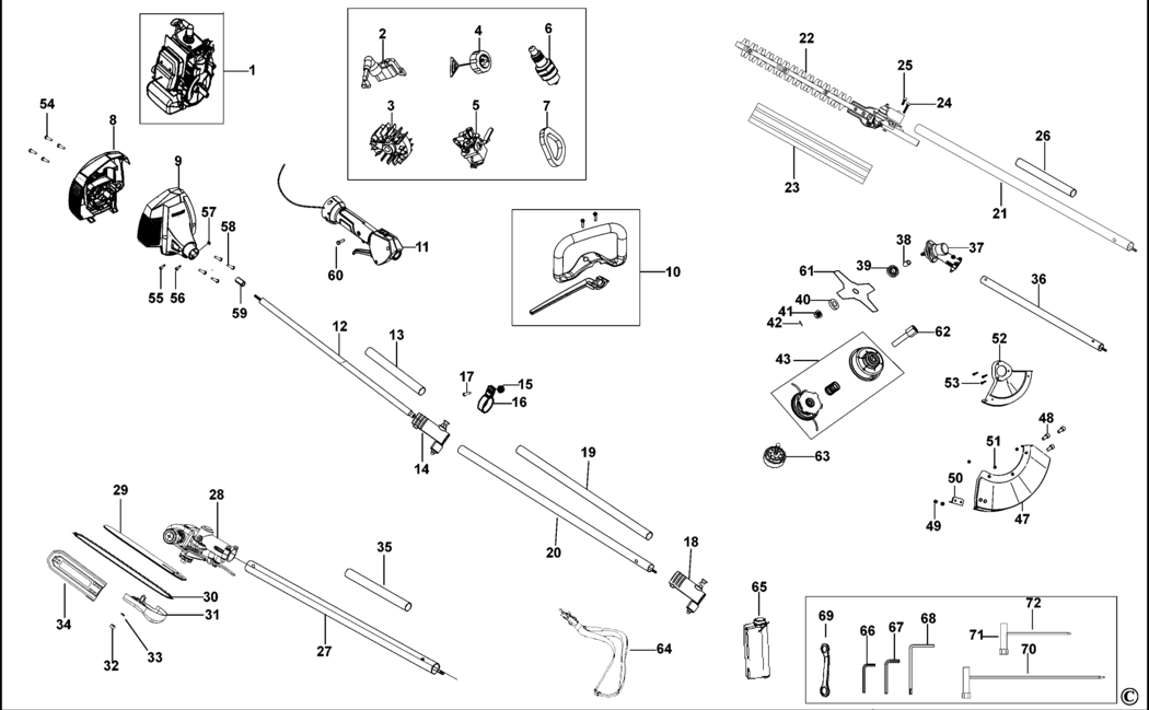 Stanley STR-4IN1 Type 1 Petrol Strimmer Spare Parts