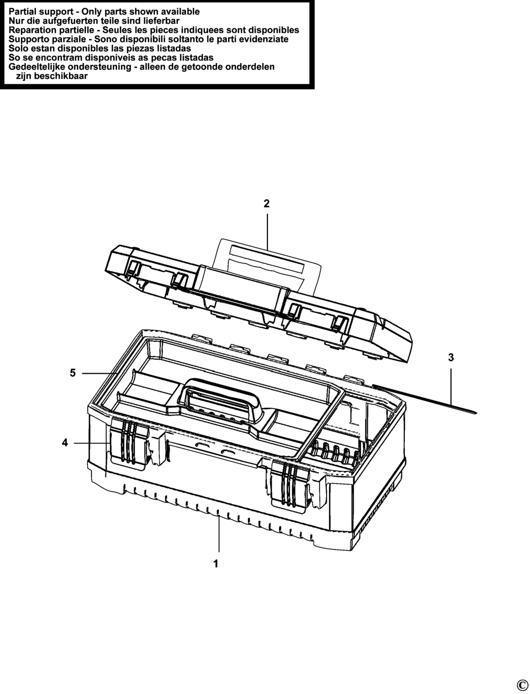 Stanley FMST1-75771 Type 1 Workbox Spare Parts