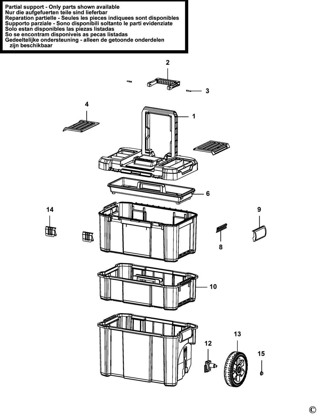 Stanley STST1-80151 Type 1 Workcentre Spare Parts