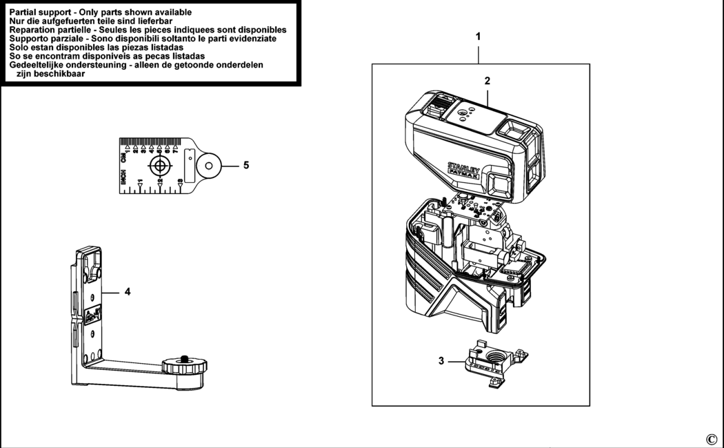 Stanley FMHT1-77437 Type 1 Spotline Laser Spare Parts