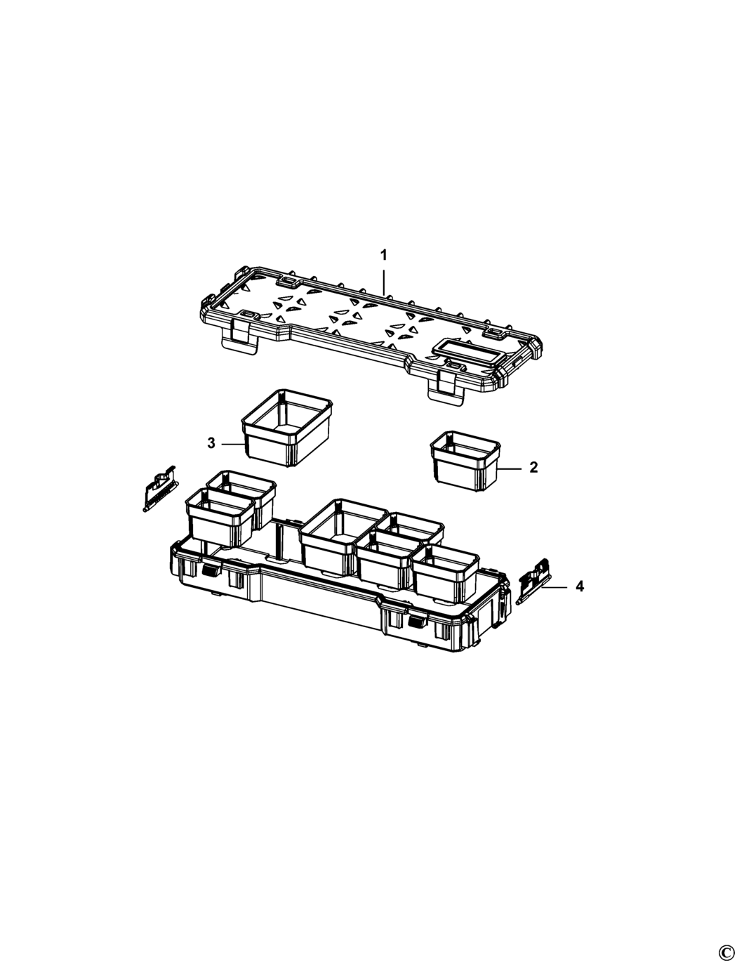 Stanley FMST1-75781 Type 1 Organiser Spare Parts