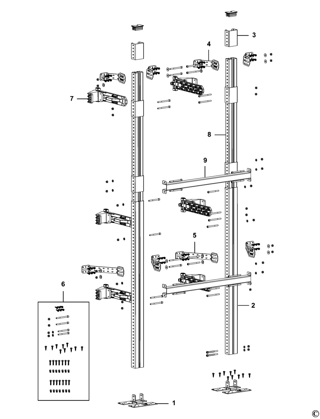 Stanley FMST1-81046 Type 1 Rack Spare Parts