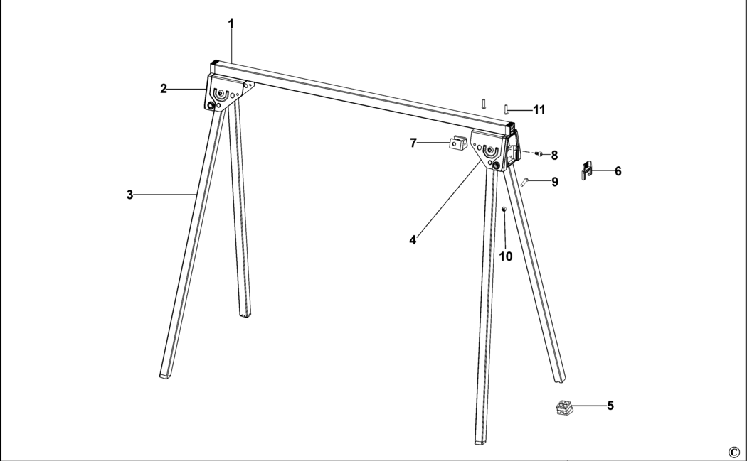 Stanley STST81337-1 Type 1 Leg Stand Spare Parts