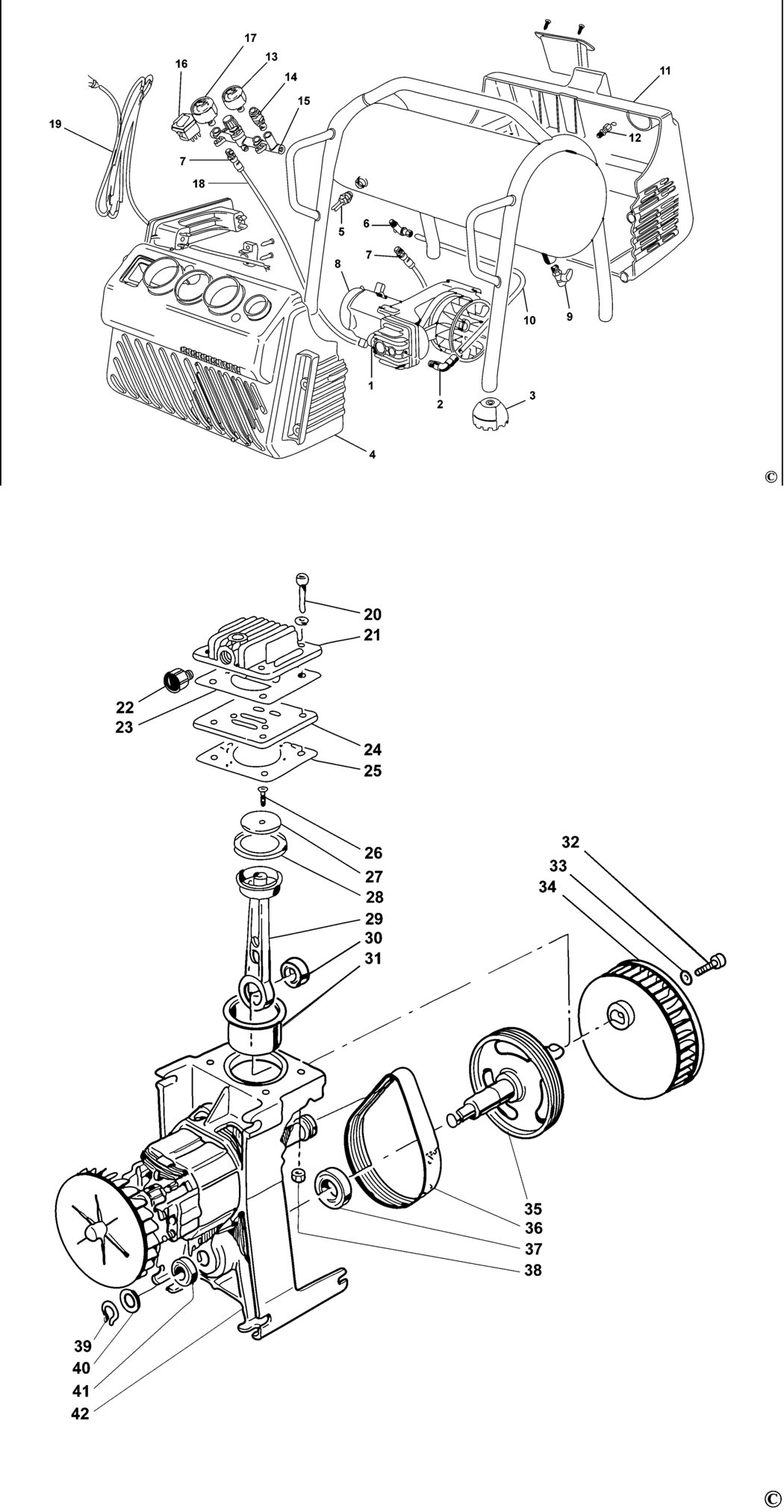 Bostitch MRC6 Type REV A Compressor Spare Parts