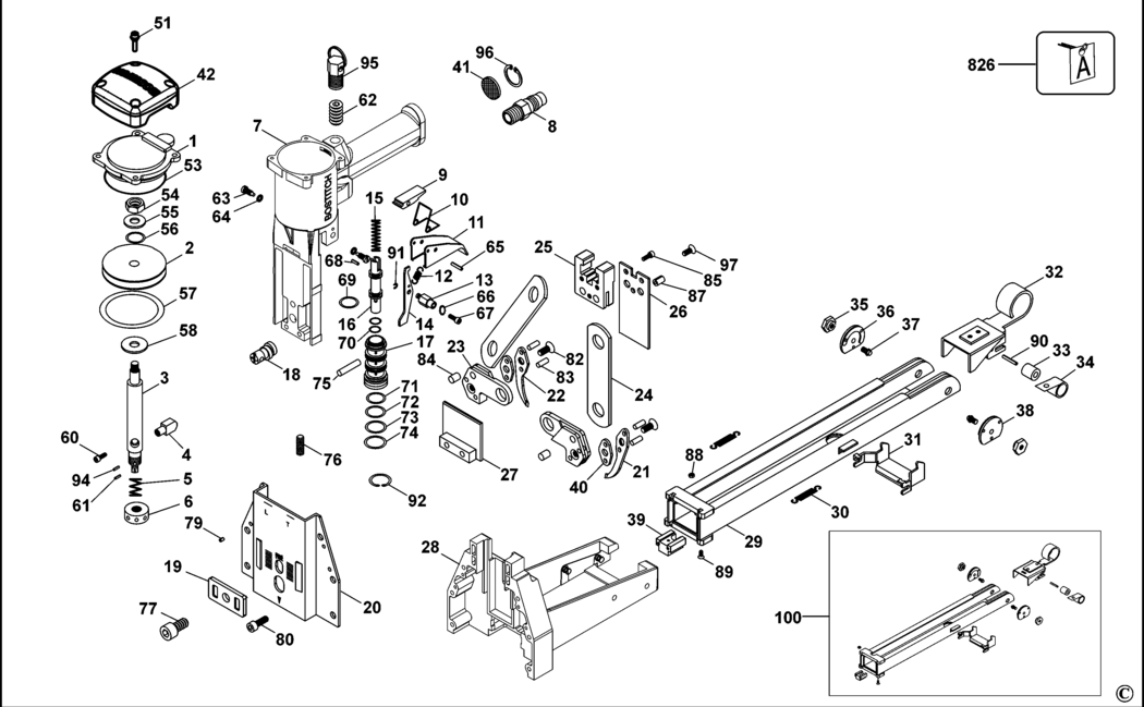 Bostitch DS-3522-E Type REV A Carton Sealer Spare Parts