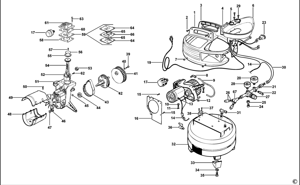 Bostitch BTFP02000 Type Rev 1 Compressor Spare Parts