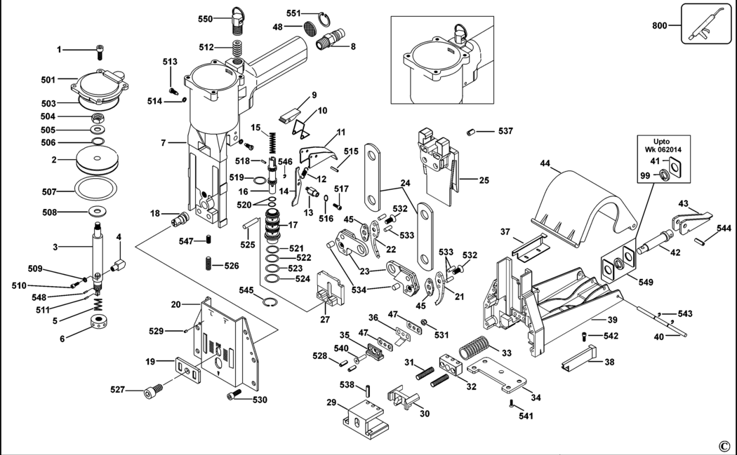 Bostitch D62ADC Type Rev C Carton Sealer Spare Parts