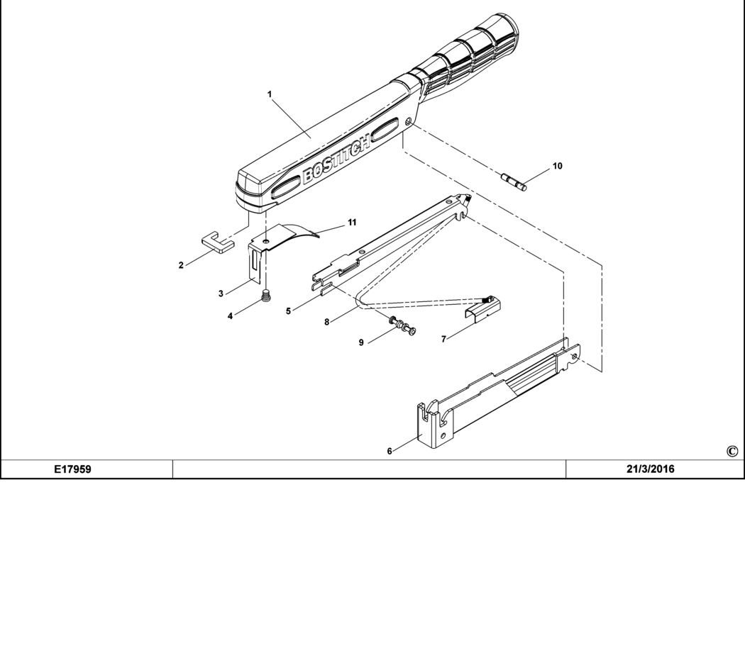 Bostitch H30-6-E Type REV E Hammer Spare Parts