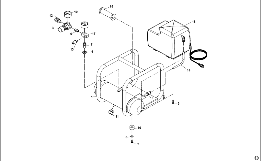 Bostitch SB-MRC4-M Type REV 0 Compressor Spare Parts