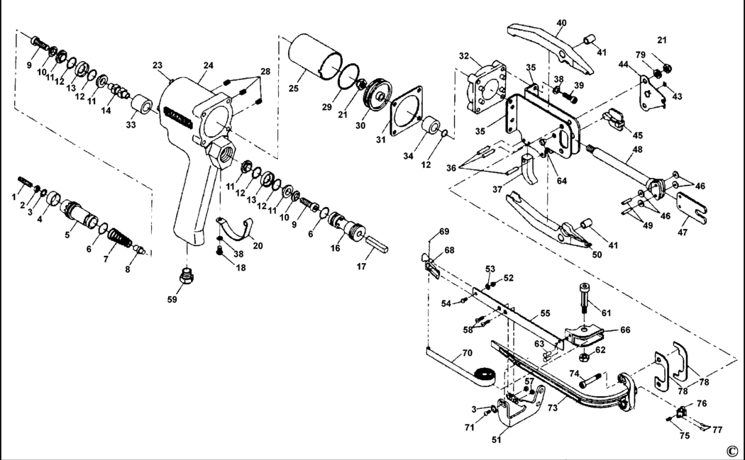 Bostitch SC442 Type REV 0 Ringer Spare Parts