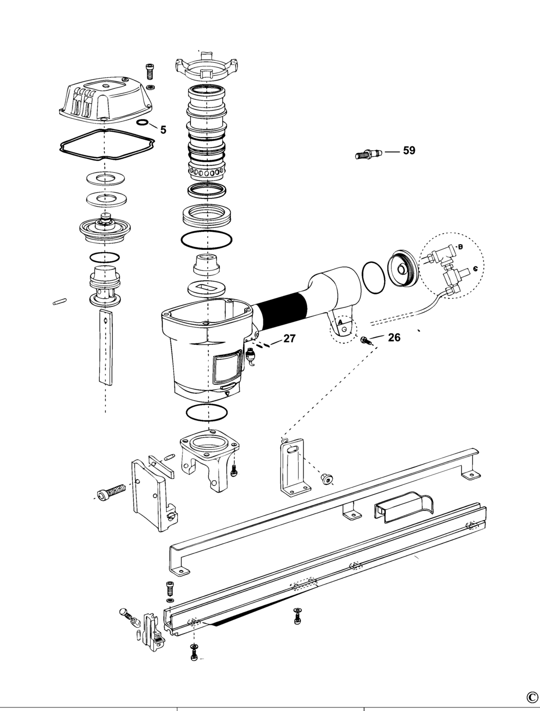 Bostitch EPAL LM Type REV 0 Nailer Spare Parts