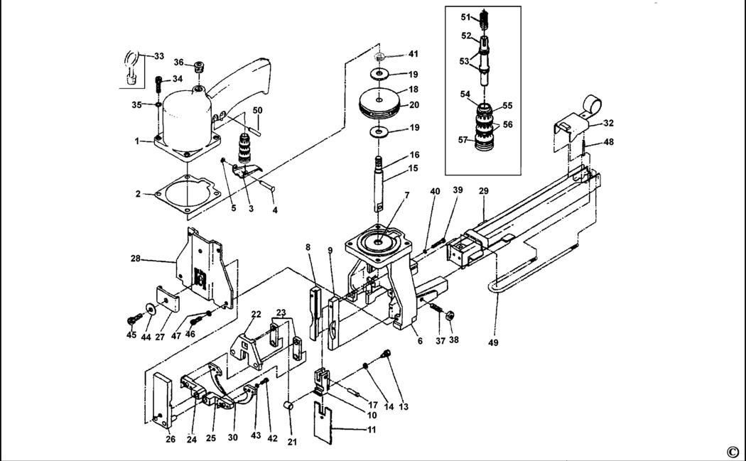 Bostitch D16-2AD Type REV 0 Stapler Spare Parts