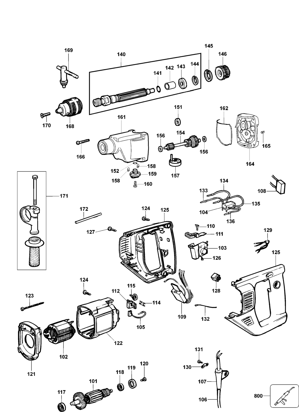 Elu BM43E Type 3 Drill Spare Parts