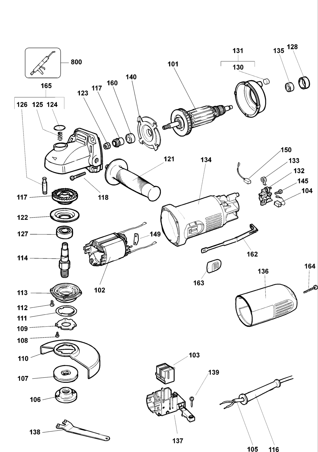 Elu WS22 Type 3 Angle Grinder Spare Parts