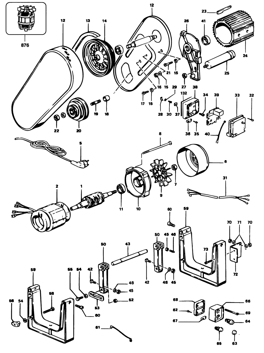 Elu DB180-----A Type 1 Lathe Spare Parts