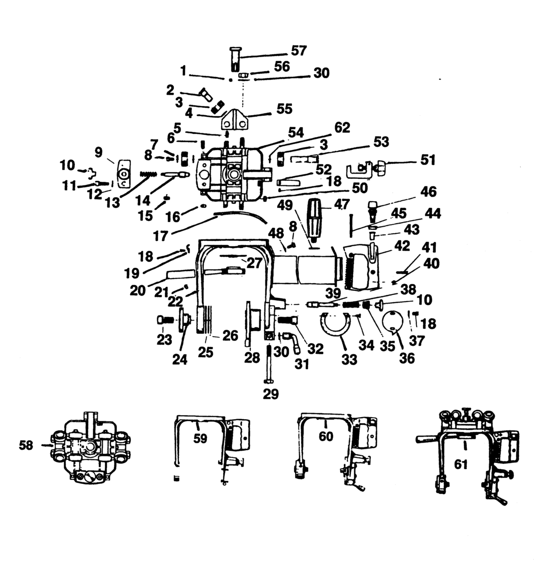 Elu RAS1603---F Type 1 Radial Arm Saw Spare Parts