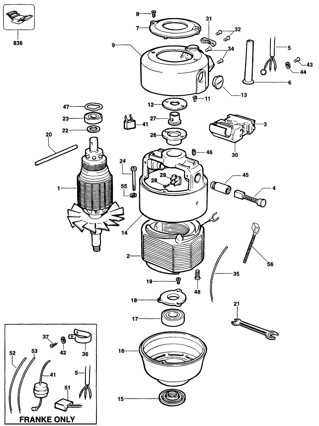 Elu MOF112 Type 3 Router Spare Parts