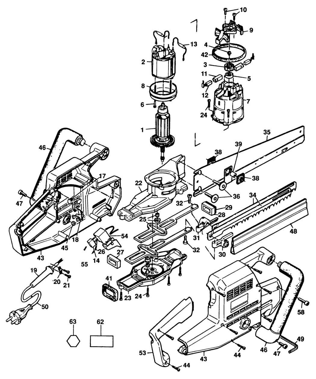 Elu MSU275 Type 1 Universal Saw Spare Parts