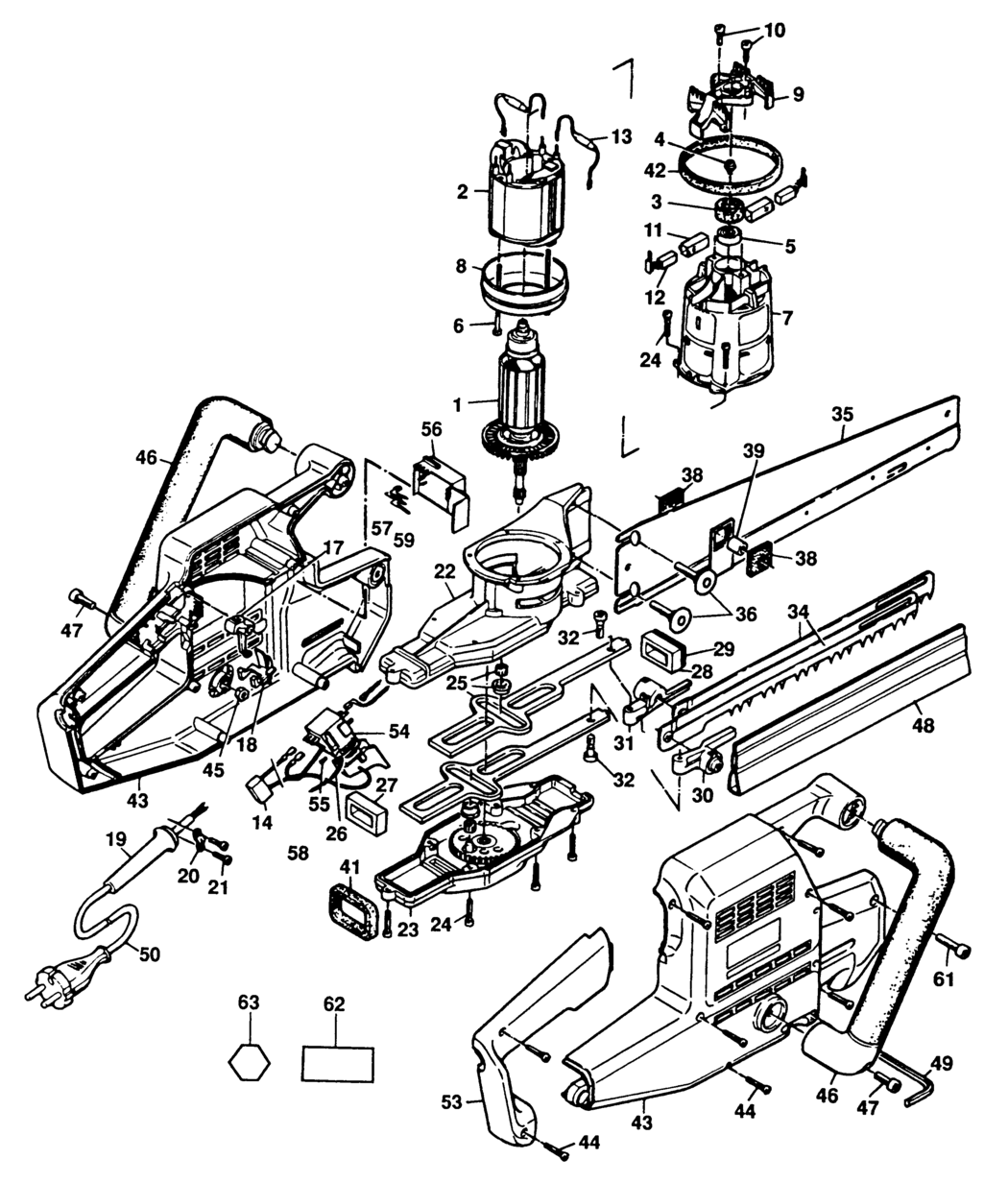 Elu MSU275E Type 1 Universal Saw Spare Parts