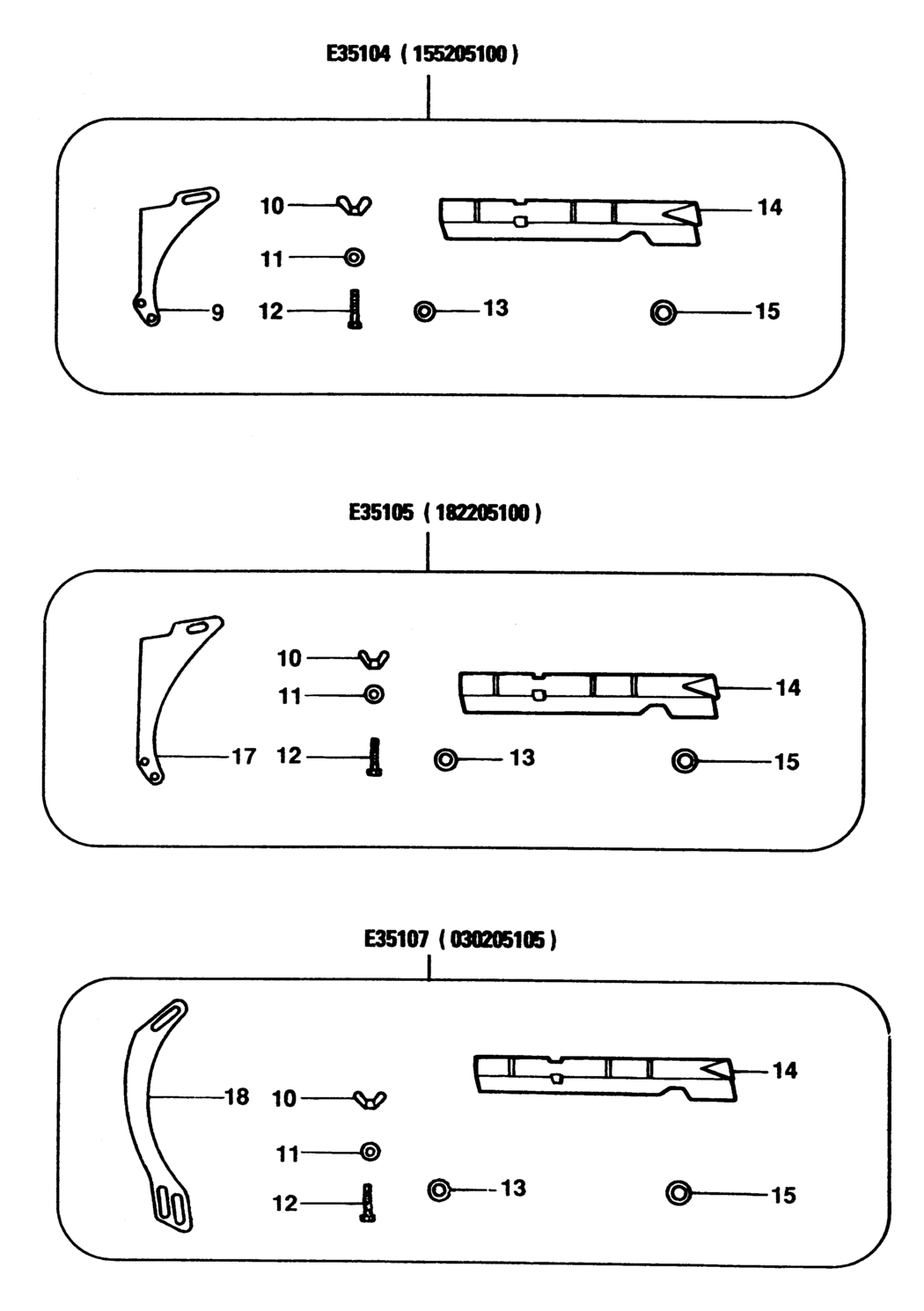 Elu 030205105 Type 1 Saw Table Accessory Spare Parts