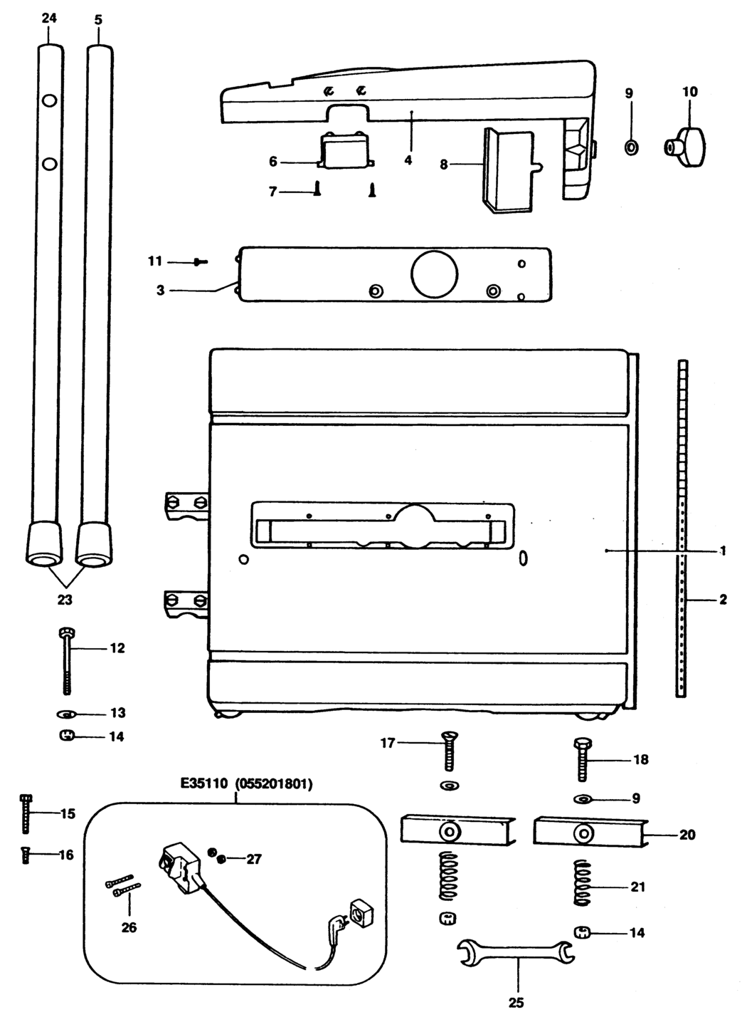 Elu 055003401 Type 1 Router Bench Spare Parts