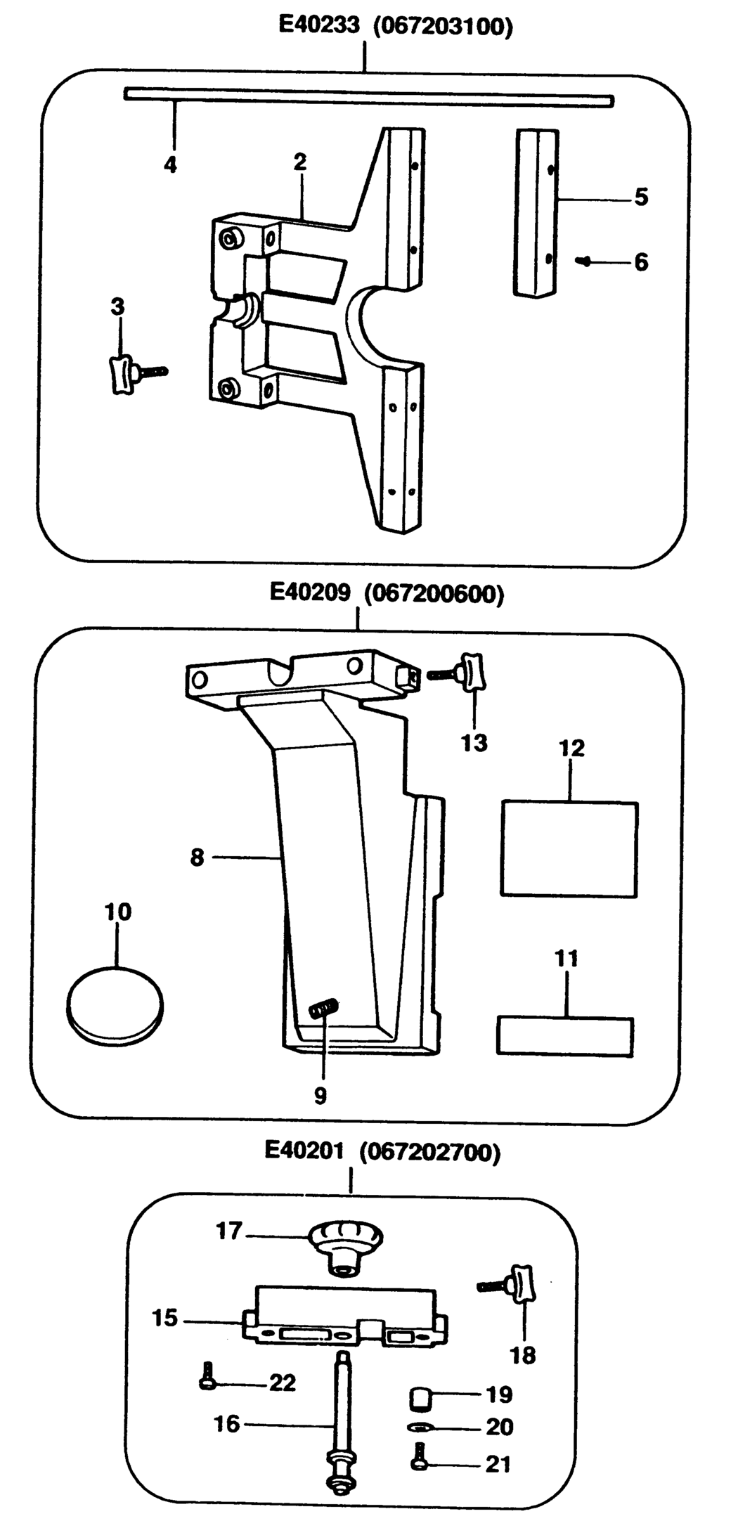 Elu 067203100 Type 1 Parallel Fence Spare Parts