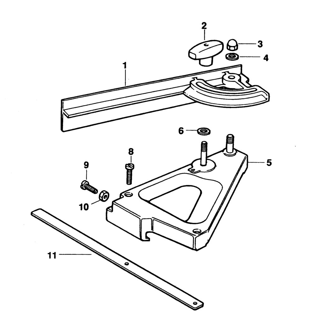 Elu 170203100 Type 1 Mitre Fence Spare Parts