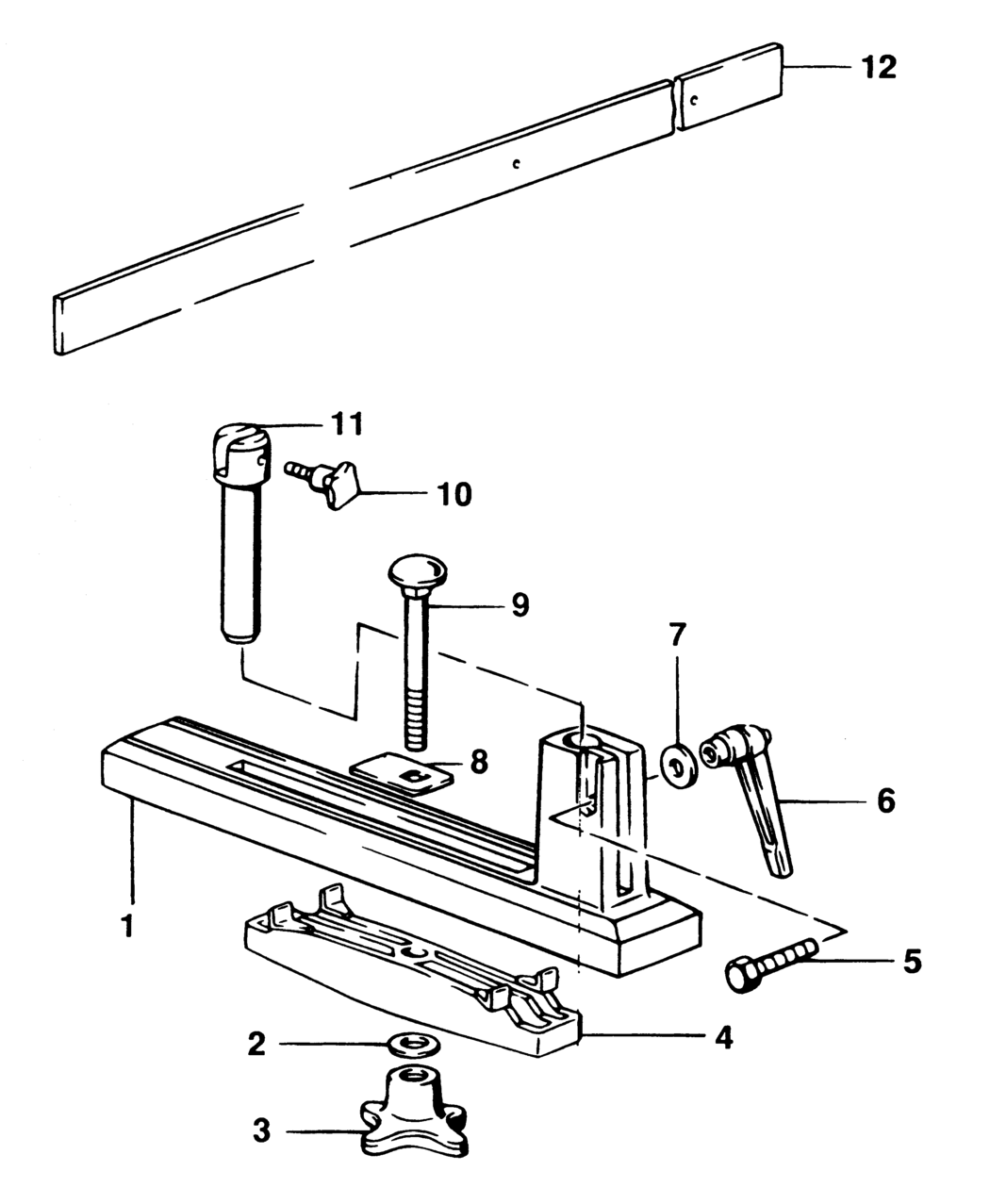 Elu E34623 Type 1 Tool Rest Spare Parts