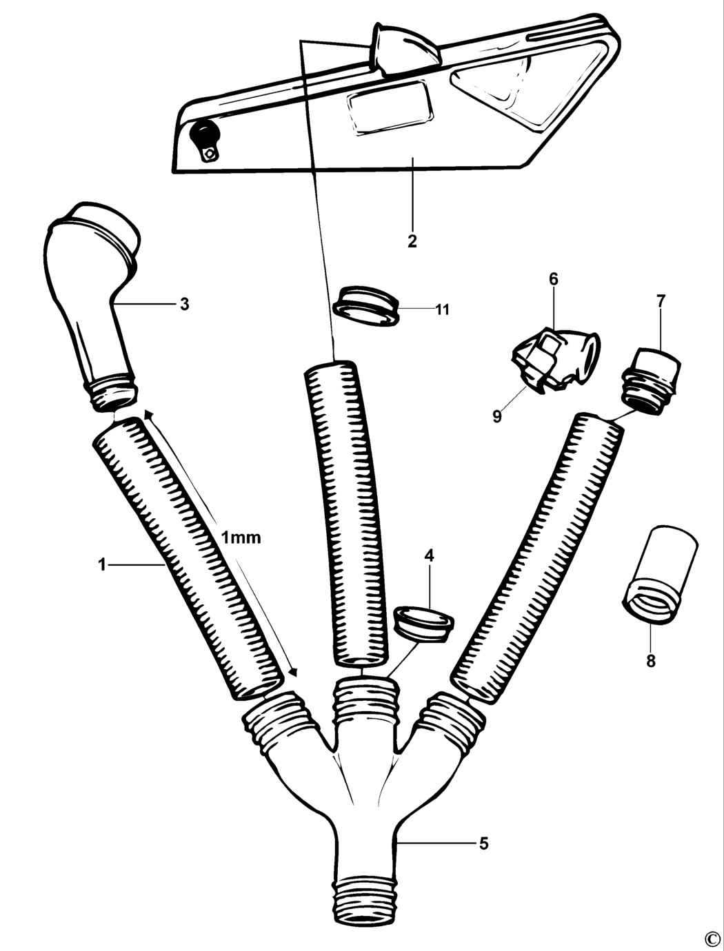 Elu E34995 Type 1 Dust Ext Kit Spare Parts