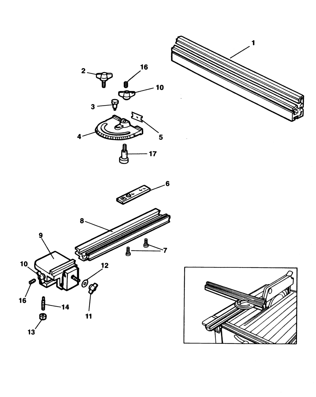 Elu E35251 Type 1 Fence Spare Parts