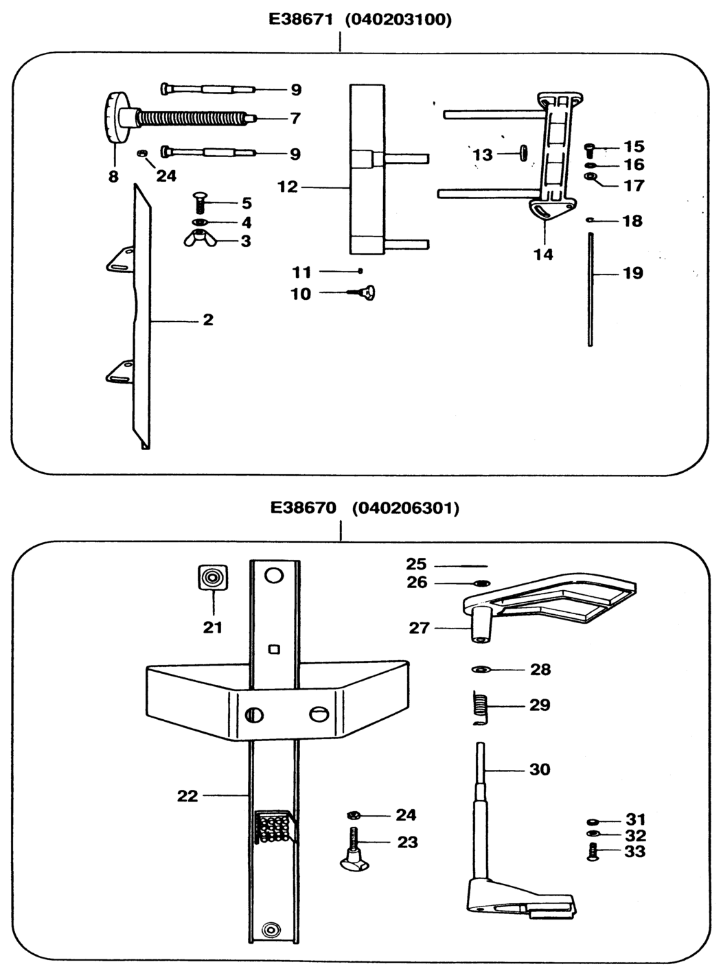 Elu E38670 Type 1 Planer Accs Spare Parts